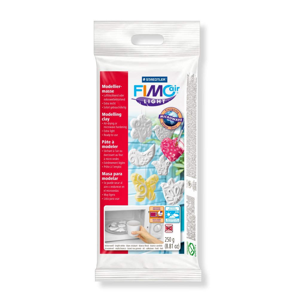 Modellervoks Fimo Air Light 250 g - Hvid - Fimolera, Modellere, Hobbyartikler til børn, Hobbymateriale, Håndværk