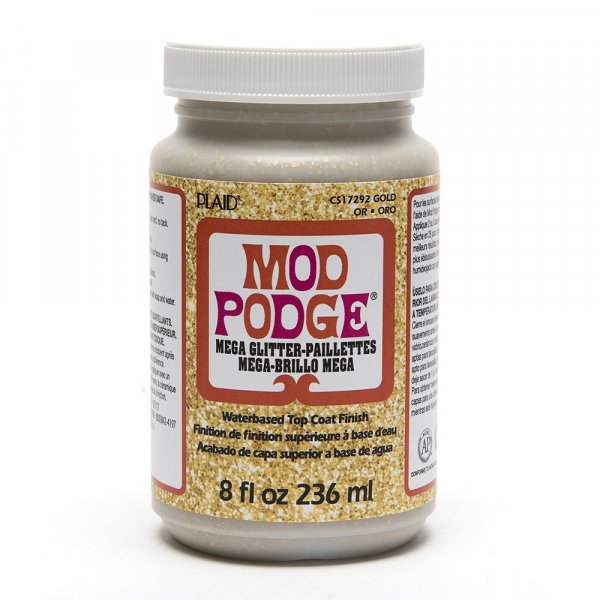 Mod Podge Glitterpaljetter Mega 236 ml - Guld