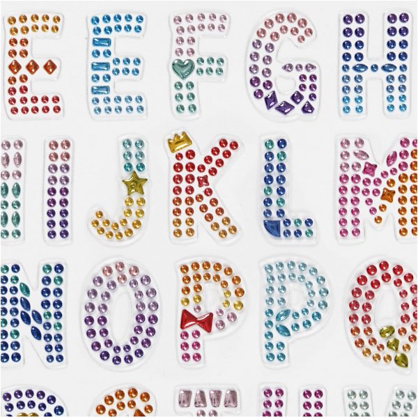 Diamond stickers - alfabetet Diamond stickers - alfabetet