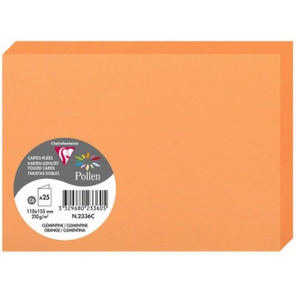 Pollen Dubbelkort 111x158 - 25-pack - Orange