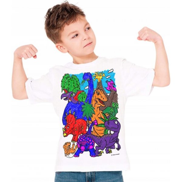 Färglägg din T-shirt - Dinosaurier Färglägg din T-shirt - Dinosaurier