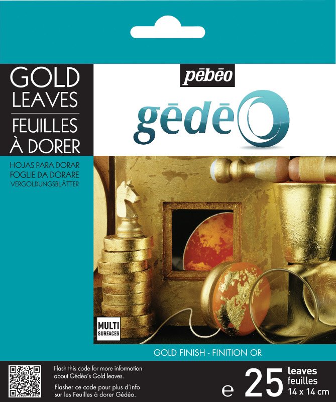 Hamret metal - Guld (imiteret bladguld) - Bladguld, Folie & metaldekoration, Dekorationmateriale, Hobbymateriale, Håndværk