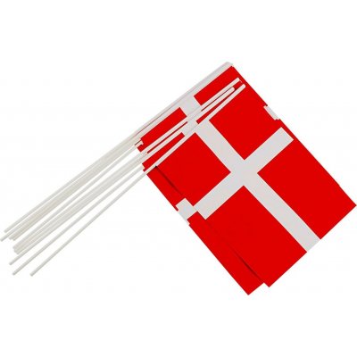 Pappersflaggor - Danmark - 10 st
