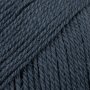 DROPS Flora Uni Colour garn 50g - Midnattsskugga (35)