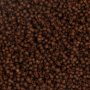 Rocaillepärlor matt frozen Brun 1,7 mm nr. 15/0 25 g Rocaillepärlor matt frozen Brun 1,7 mm nr. 15/0 25 g