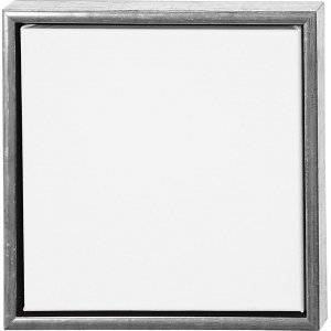ArtistLine Canvas med ram - antiksilver/vit - 34x34 cm