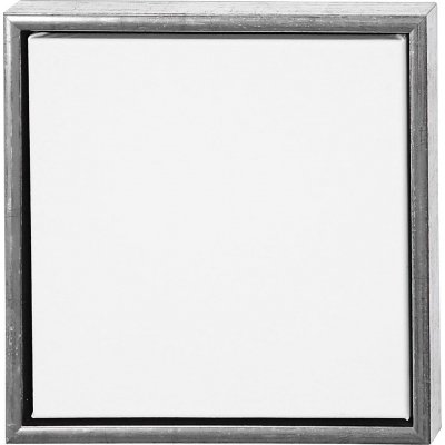 ArtistLine Canvas med ramme - antikk slv/hvit - 34x34 cm