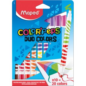 Fiberblyantst - Maped - ColorPeps Duo 10-pak