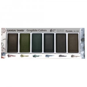 ZIG Gansai Tambi akvarel grafit 6-s�t