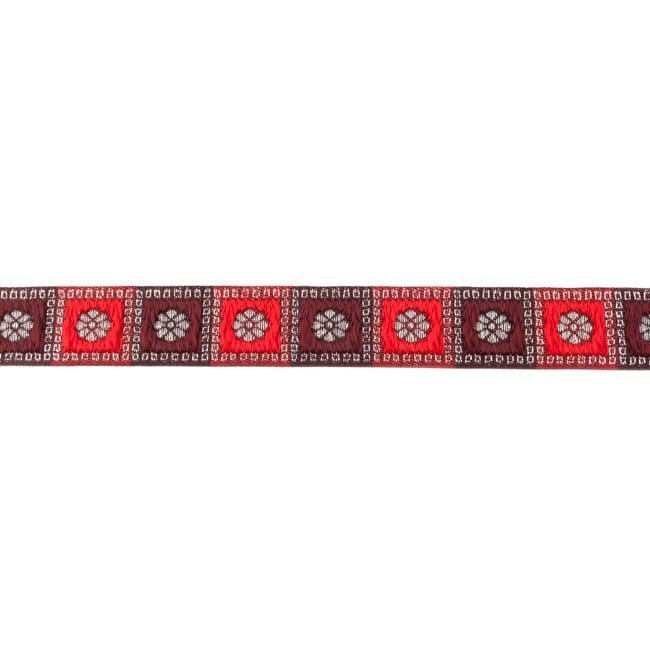 Dekorbånd - Jacquard - Rød/Mørk Bordeaux - Dekorationsbånd - Øvrige, Bånd & dekorationsbånd, Tekstilbånd & snor