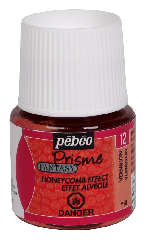 Dekorativ maling - Pebeo - Vermilon - Maling med honeycomb-effekt, Dekor farge, Effekt- & teksturfarger, Hobbymaling