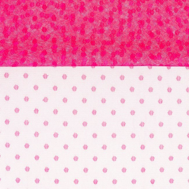 Brud-tylltyg - Fläckigt - fuchsia - Tylltyg, Klädtyger, Tyger
