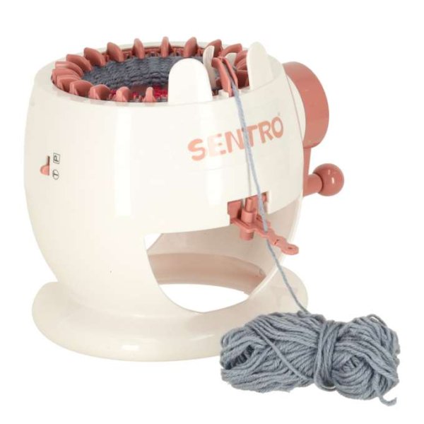 Stickmaskin för barn 22 nålar med garn och tillbehör Stickmaskin för barn 22 nålar med garn och tillbehör