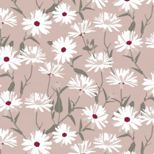 Vaxduk med Pr�stkrage motiv - Rosa