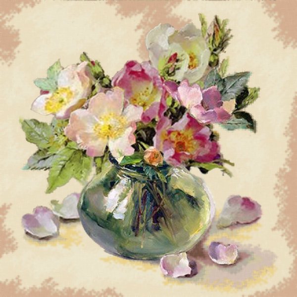 DiamondArt 38x38 cm - Briar bunch