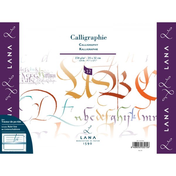 Kalligrafiblokk Lana 250 G