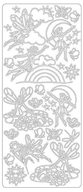 Peel off s - Älva Guld - Klistremerker, Strø, klistremerker & smådekorasjoner, Dekorativt materiale, Hobbymateriale, Håndverk