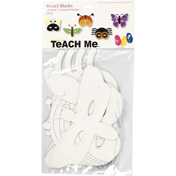TeACH Me - Insektsmasker - vit - 16 st TeACH Me - Insektsmasker - vit - 16 st