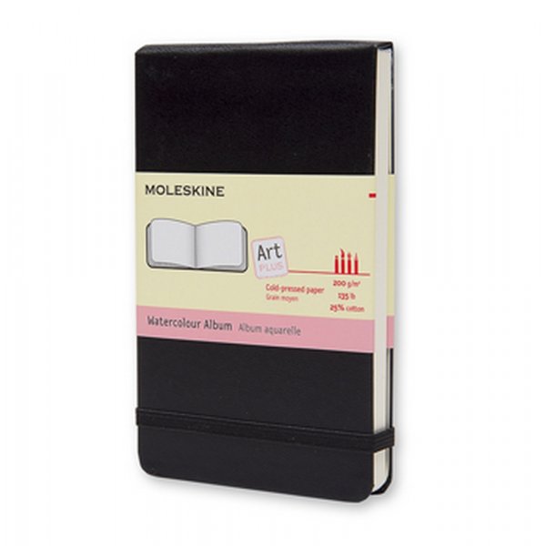 Watercolour Notebook Pocket Slät Hard back - Svart Watercolour Notebook Pocket Slät Hard back - Svart