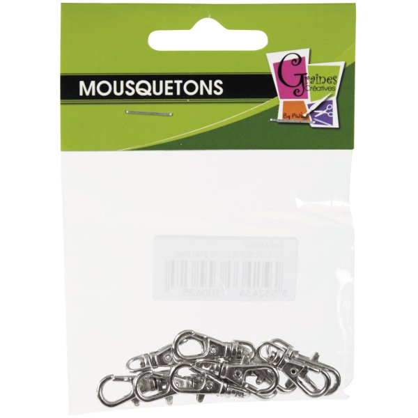 10 metallkarbinhakar 23 x 16 mm 10 metallkarbinhakar 23 x 16 mm