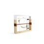 Smyckesh�llare i furu med 2 st�nger 30 x 25 cm