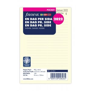Refill Systemkalender Pocket 2022 - Dagar