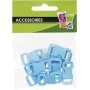 Plastklämmor blå 10 mm, 10-pack Plastklämmor blå 10 mm, 10-pack