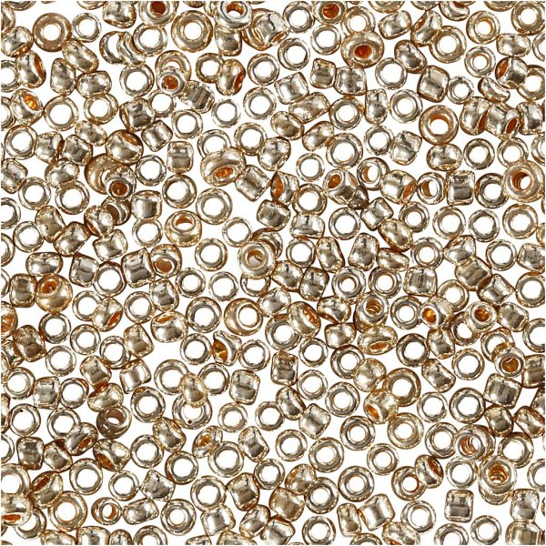 Rocaillepärlor 1,7 mm Rosa guld 25 g Rocaillepärlor 1,7 mm Rosa guld 25 g