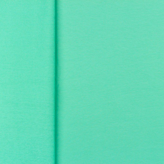 Fransk Terry - Uni II - Mint - Jersey stof, Beklædningsstoffer, Stof