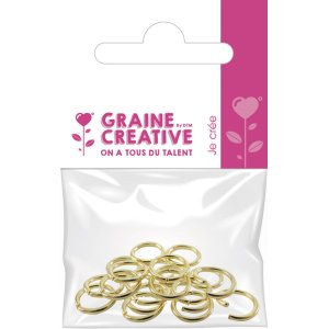 Ringar för smyckestillverkning, 20-pack, guldfärgade Ringar för smyckestillverkning, 20-pack, guldfärgade