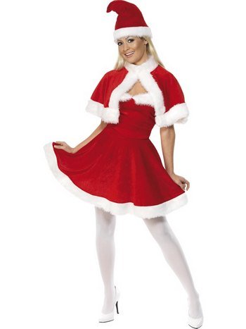 Frken tomte maskeraddrkt - Medium