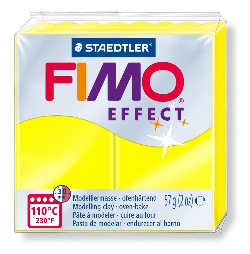 Modellervoks Fimo Effect 57g - Neongul - Fimolera, Modellere, Hobbyartikler til børn, Hobbymateriale, Håndværk