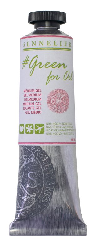 Olje Medium Sennelier Greenforoil 40 ml - Gel Medium - Oljemalingmedium, Malemedium, Lakk & malingsmedier