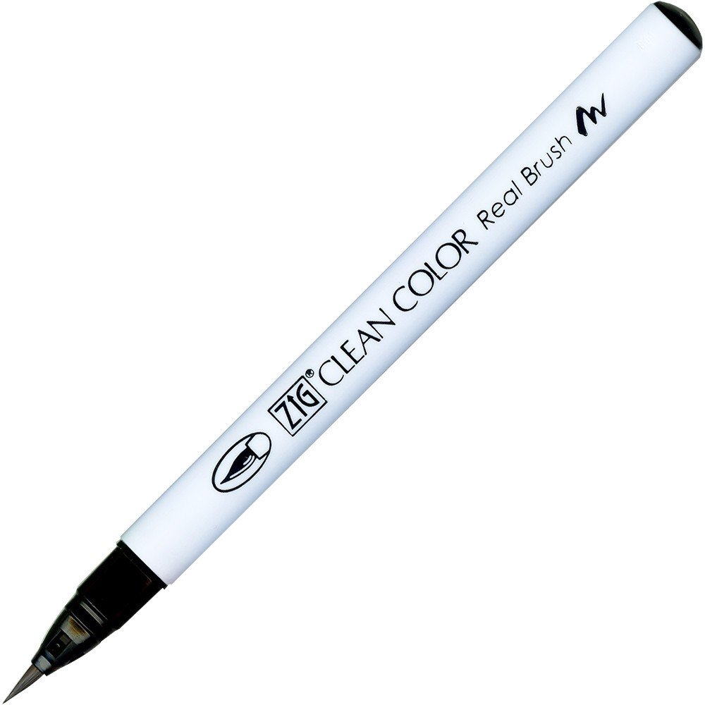 Penselpen ZIG Clean Color Real Brush - Black (010) - Penselpenne, Penne, Penne, kridt & tusch