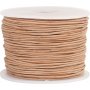 Skinnsnor - beige - 1 mm - 50 m