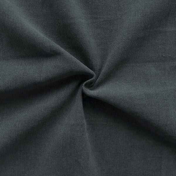 Bomullsbabycord Fashion Classic – 140 cm - Mörkgrå - Enfärgat bomullstyg, Bomullstyg, Tyger