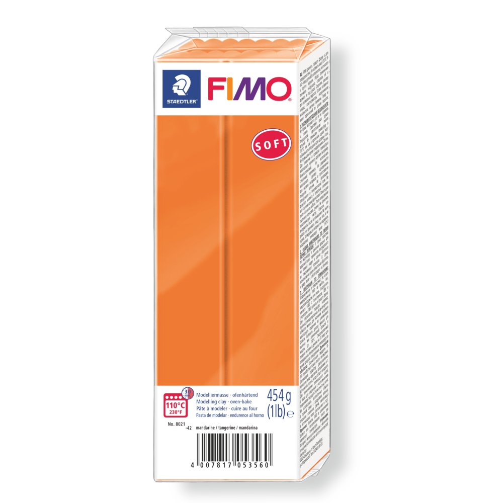 Modellervoks Fimo Soft 454 g - Mandarin - Fimolera, Modellere, Hobbyartikler til børn, Hobbymateriale, Håndværk