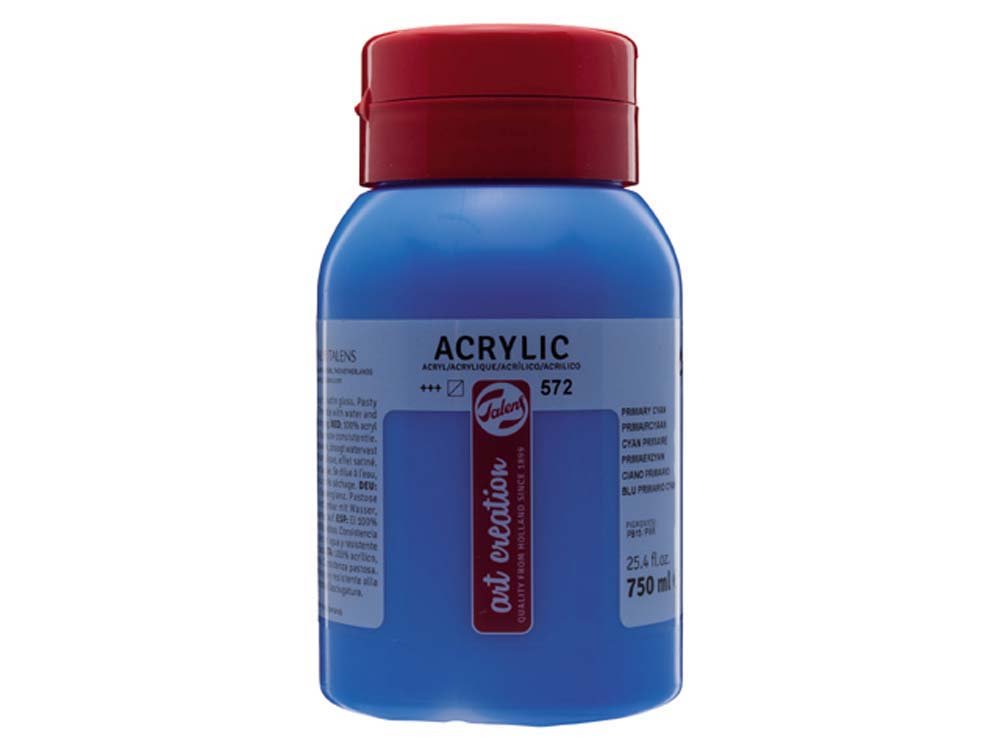 Akrylfärg Art Creation 750 ml - Primary Cyan - Akrylfärger, Konstnärsfärger
