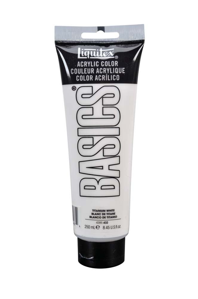 Akrylfärg Liquitex 250 ml - 432 Titanium White - Akrylfärger, Konstnärsfärger