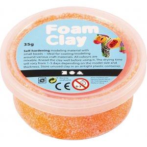 Foam Clay - neon oransje - 35 g
