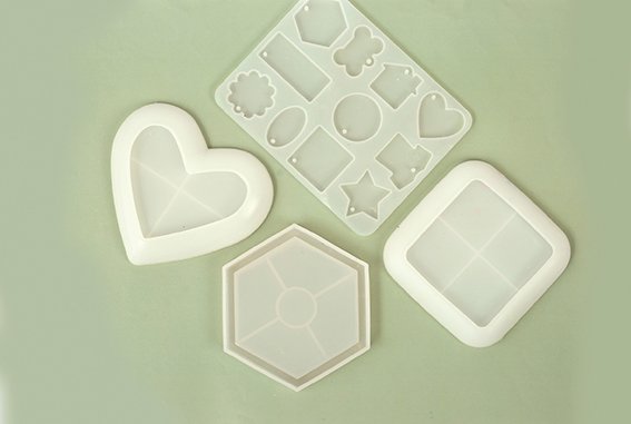 Silikonform f�r nyckelringar 15,6 x 12,1 x 0,7 cm