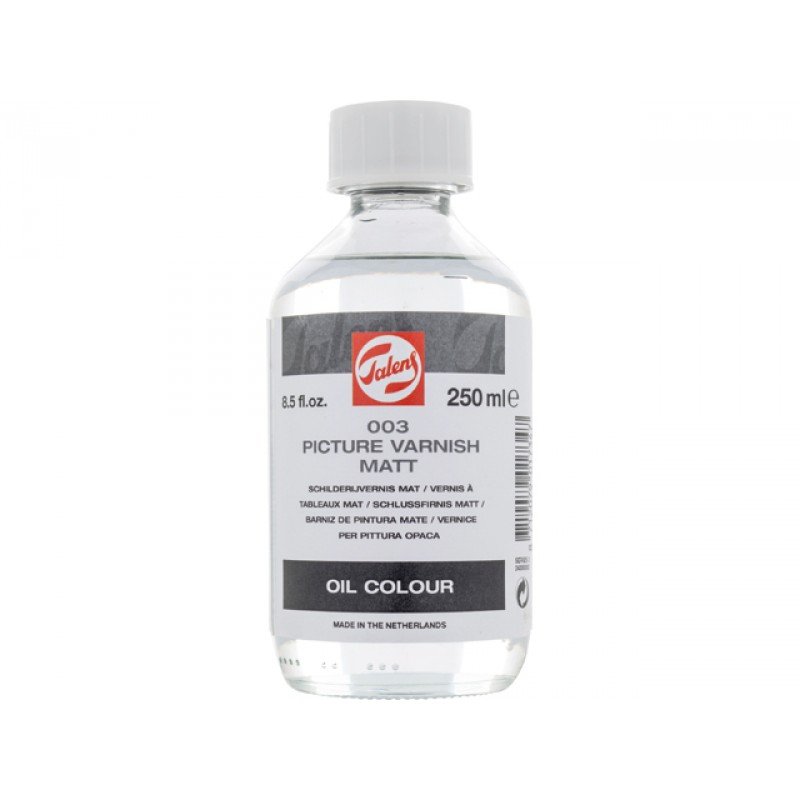 Fernis Mat - 250 ml - Oliefarve lak / lak, Hobbylack, Fernis og kunstner medier til kunstmaling