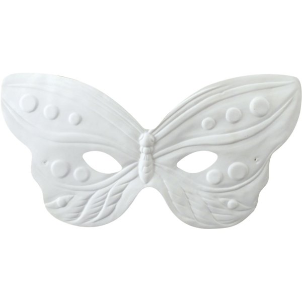 Mask med präglad fjäril och elastiskt band Mask med präglad fjäril och elastiskt band