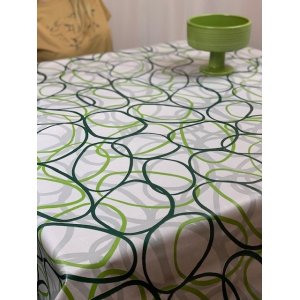 Vaxduk cirklar m�nster 140 cm