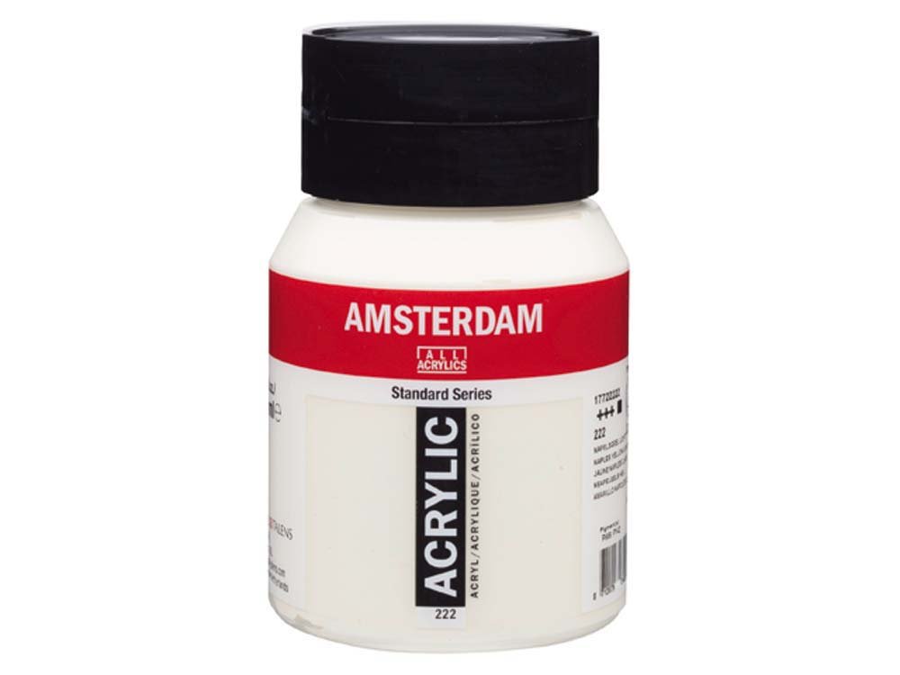 Amsterdam Akryl 500 ml - Naples Yellow Light - Akrylfarver, Kunstnerfarver
