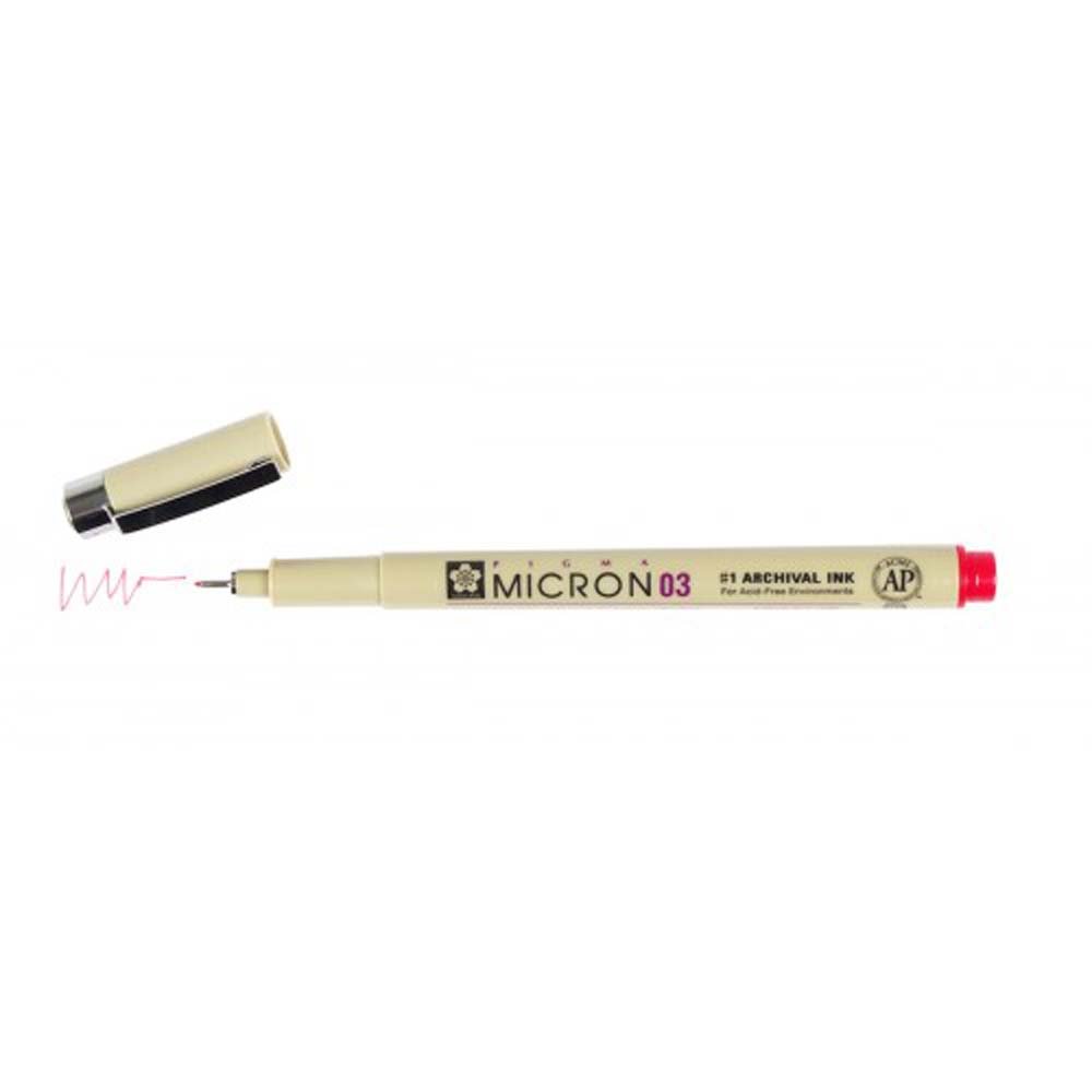 Pigma Micron Red - 0,35 mm - Fineliners, Penne, Penne, kridt & tusch