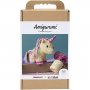 DIY-s�t amigurumi enhj�rning i regnbuens farver - 1 pakke.