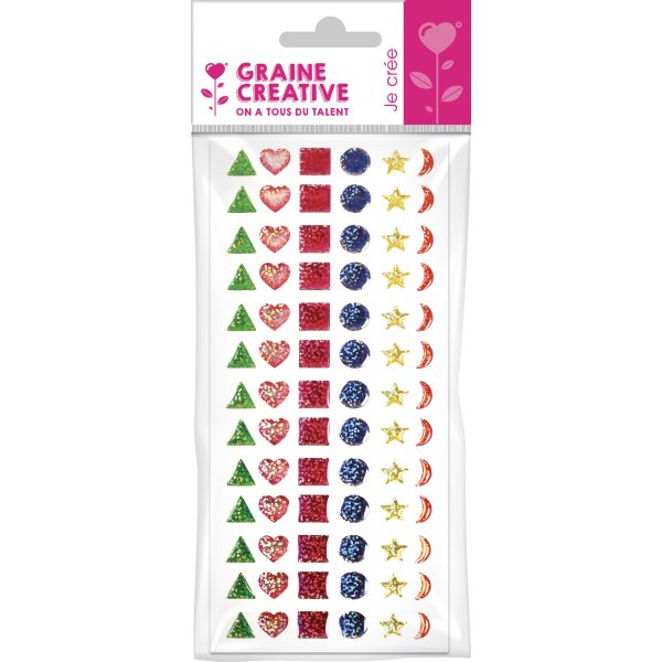 Epoxystickers med blandade juveler, 78-pack Epoxystickers med blandade juveler, 78-pack