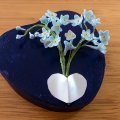 Kundbild Plywoodask 12,5 x 12 x H 3 cm - obehandlat hjärtformad: En fin träask som blev en bra...