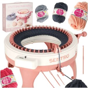 Stickmaskin med 48 n�lar och garn - F�r barn fr�n 8 �r